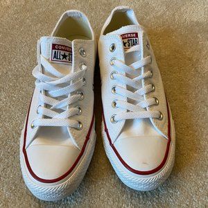 NEW White Converse-Women Size 6.5